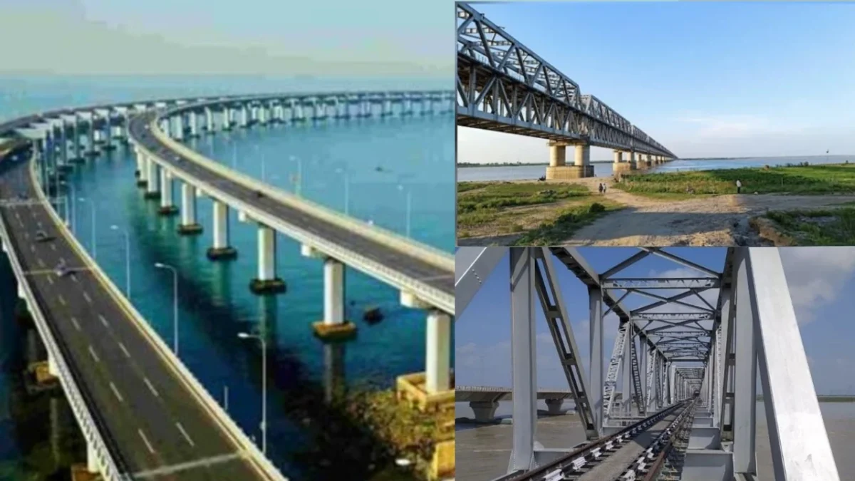 Bihar mega bridge construction
