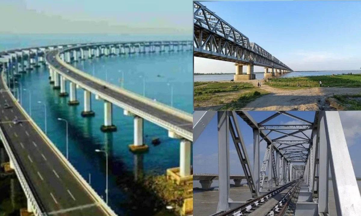 Bihar mega bridge construction